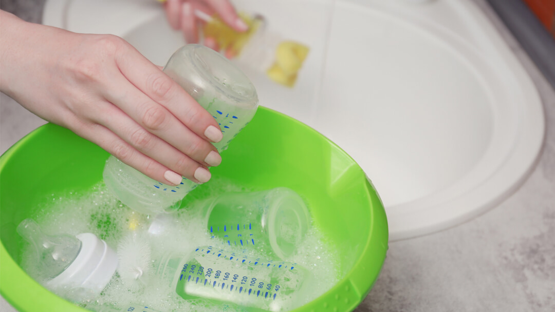 Безопасное средство для мытья детской посуды